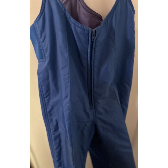 Vintage snowbird Mens Size 30 Winter Snow Pants Overalls Bibs Royal Blue - Picture 3 of 10